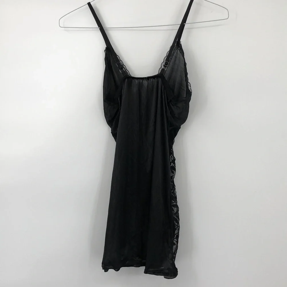 3/$25 Black Babydoll Lingerie with Thong Size XXS/XS/S